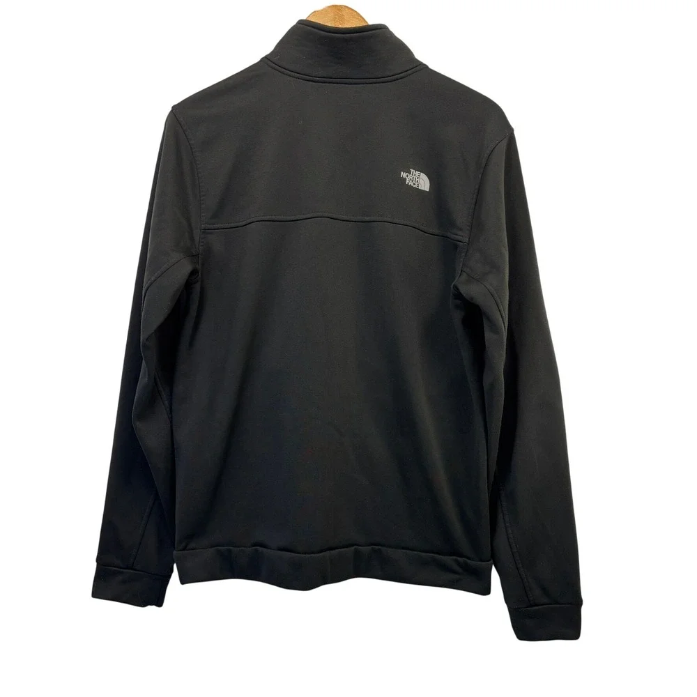 The North Face Full Zip Softshell Jacket Mens Medium Black Casual Athleisure